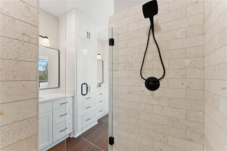 Close-up of interior finishes inside a home in , Sautee Nacoochee (Image 15).