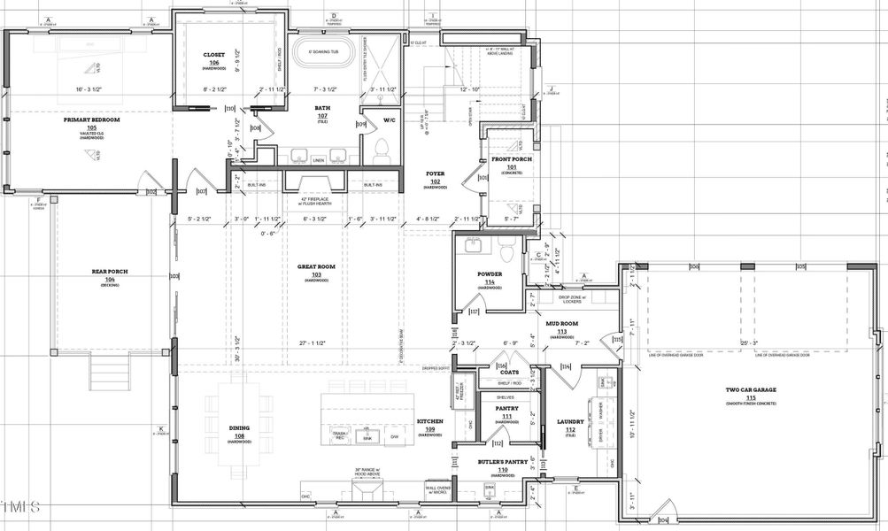 CC Lot 9 Dover - First Floor Plan