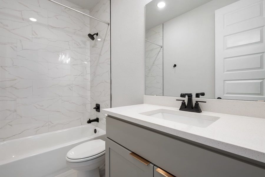 Furnished interior view inside a new home in Lagos Reserve, Manor (Image 15). Furnished interior view inside a new home in Lagos Reserve, Manor (Image 15).