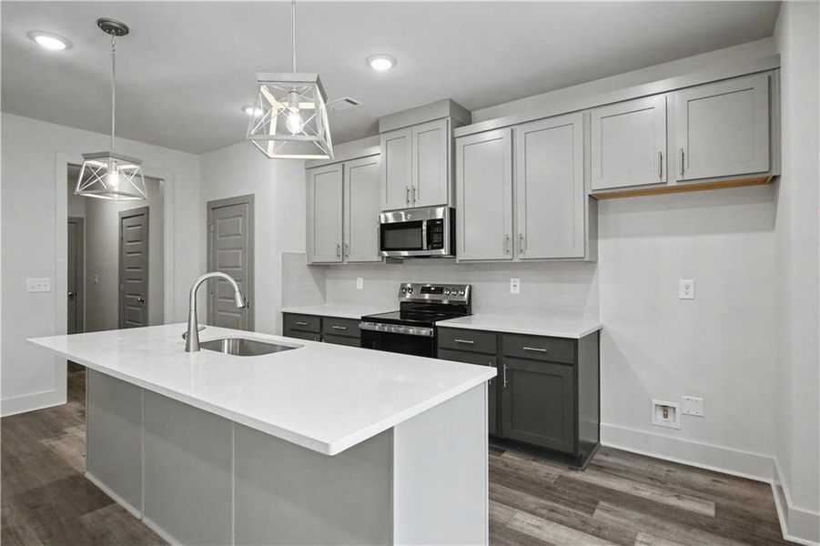 Furnished interior view inside a new home in , Norcross (Image 6).