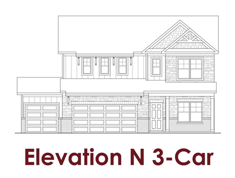 Representative rendering of the exterior for the Briar by Chafin Communities (Image 9).