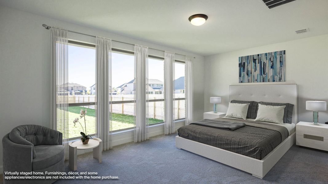 Furnished interior view inside a new home in Santa Rita Ranch 50', Liberty Hill (Image 5).