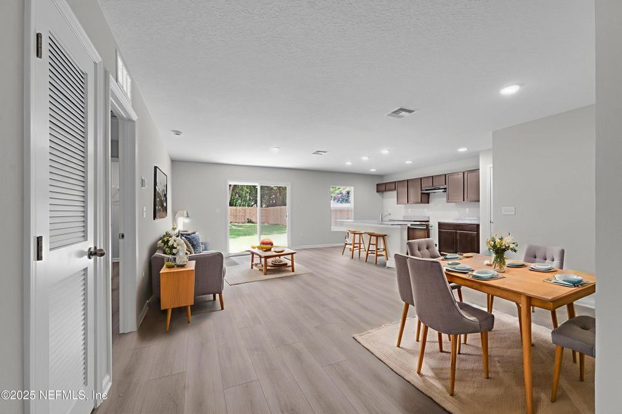 Furnished interior view inside a new home in , Jacksonville (Image 9). Furnished interior view inside a new home in , Jacksonville (Image 9).