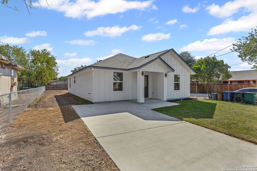 Exterior details and patio area of a home in , San Antonio (Image 3). Exterior details and patio area of a home in , San Antonio (Image 3).