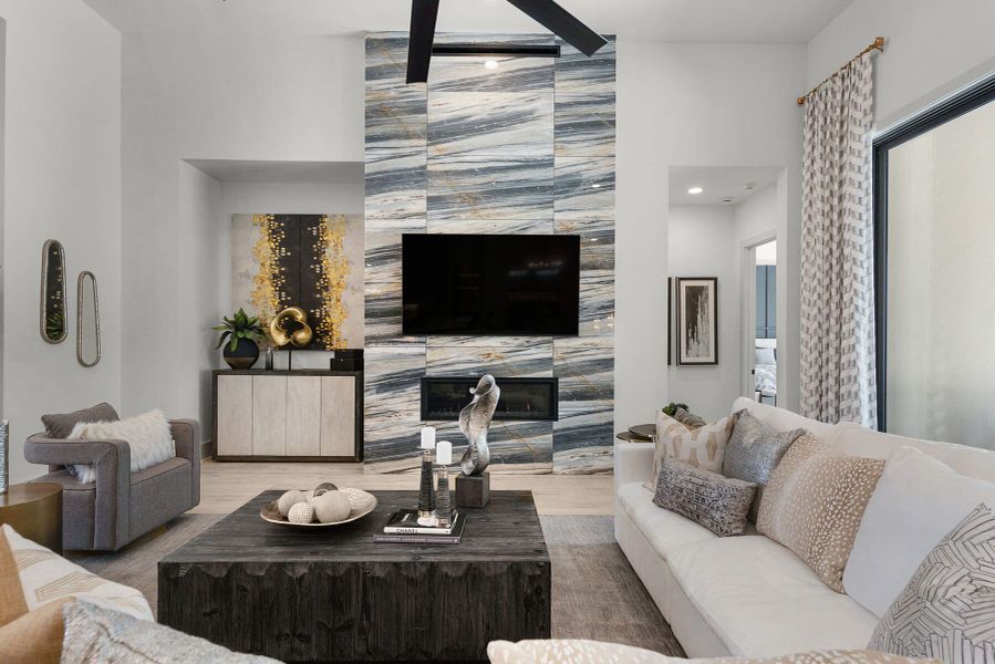 Furnished interior view inside a new home in Belle Oaks, Bulverde (Image 6).