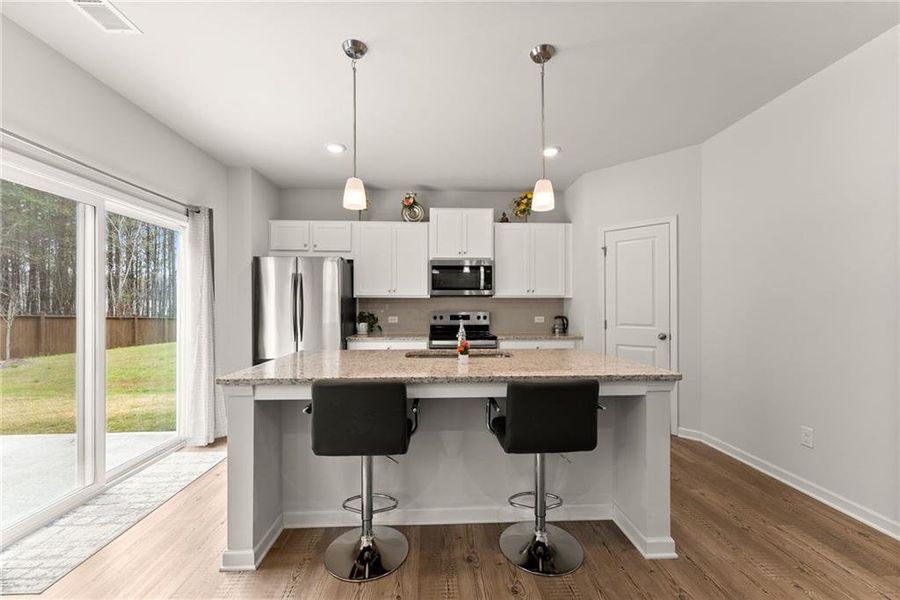 Furnished interior view inside a new home in , Dawsonville (Image 15).