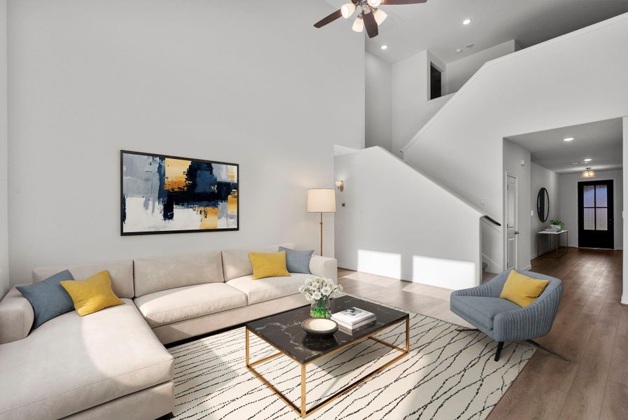 Furnished interior view inside a new home in Blue Heron Estates, Mont Belvieu (Image 6).