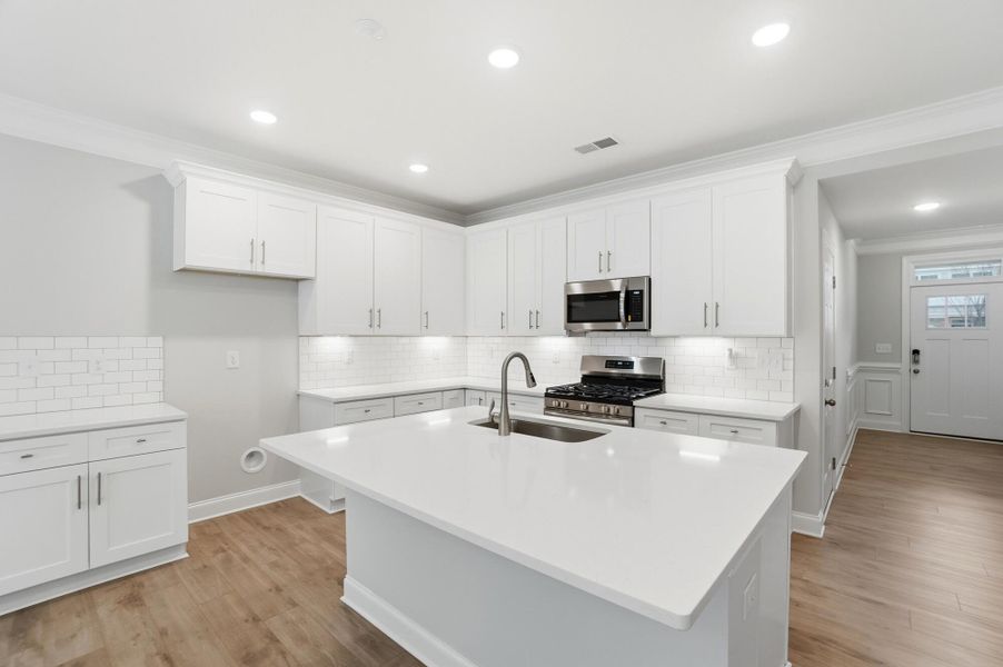 Furnished interior view inside a new home in Harrisburg Village Townhomes, Harrisburg (Image 9).