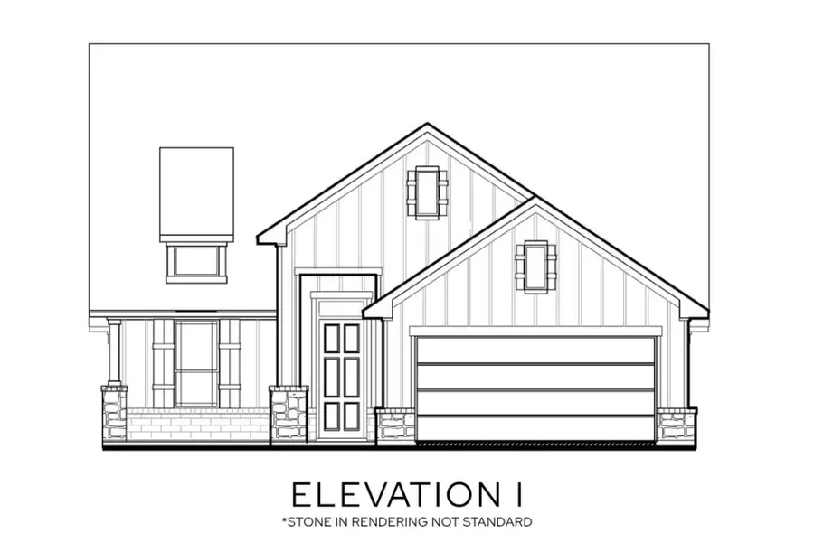 Representative rendering of the exterior for the The Navarro by Lillian Custom Homes (Image 4).