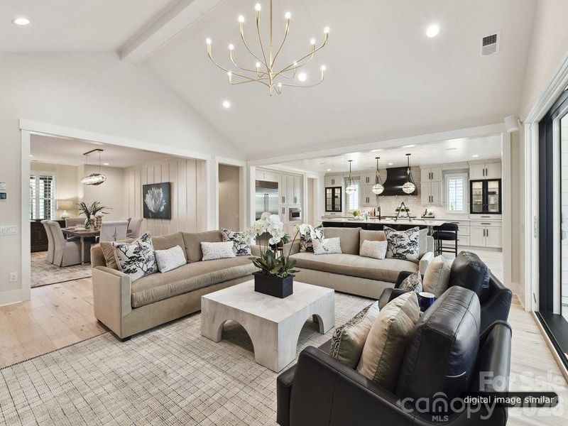 Furnished interior view inside a new home in , Charlotte (Image 13).