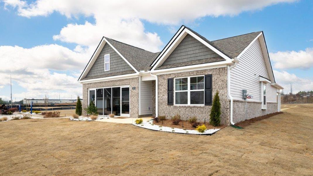 Front exterior of a new home in Fox Hollow, Dalton, GA, highlighting curb appeal (Image 23).