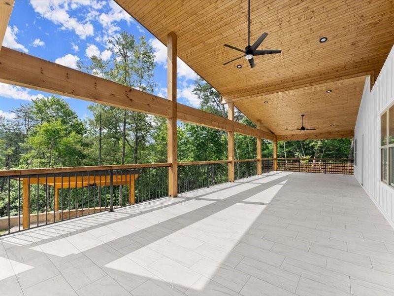 Exterior details and patio area of a home in , Dahlonega (Image 48).