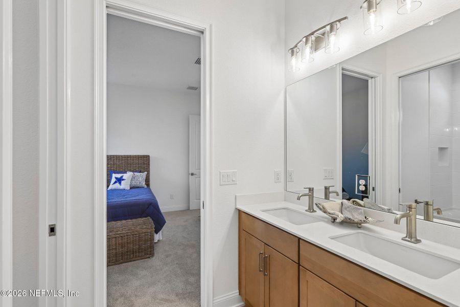 Furnished interior view inside a new home in SilverLeaf, St. Augustine (Image 47).