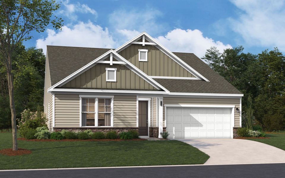 Representative exterior photo of a completed home built from the The Easton by Stanley Martin Homes in Heritage, Indian Trail, NC (Image 22).