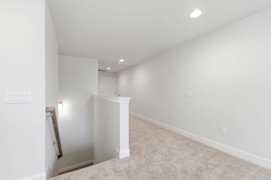 Representative unfurnished interior of a home built from the Cosmopolitan by Keystone Homes NC in Weybridge, Burlington (Image 110). Representative unfurnished interior of a home built from the Cosmopolitan by Keystone Homes NC in Weybridge, Burlington (Image 110).
