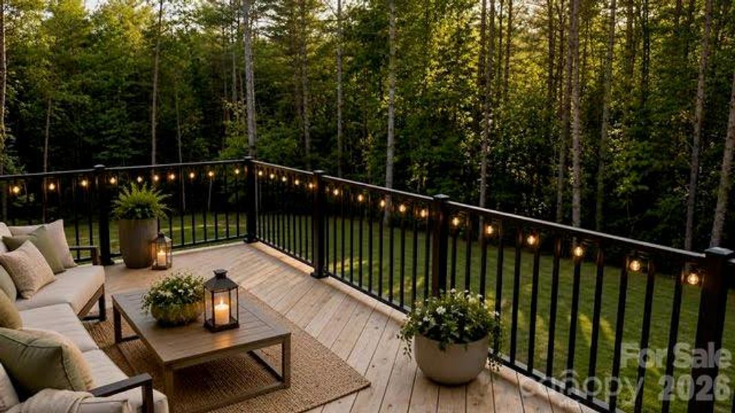 Back Deck - Virtually Staged
