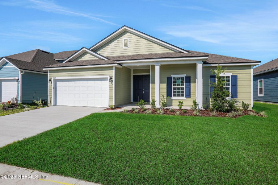 Exterior details and patio area of a home in Jennings Farm, Middleburg (Image 26).