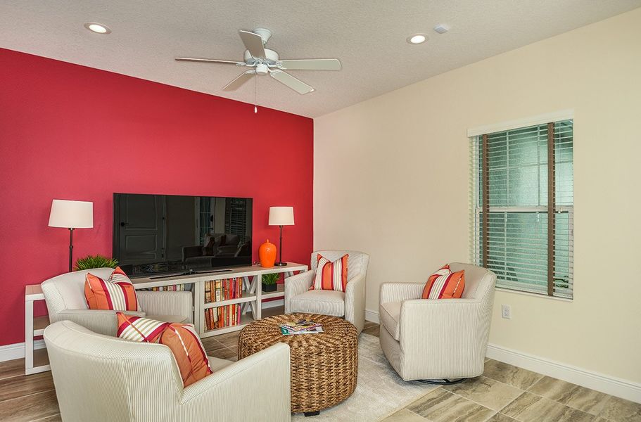 Representative furnished interior of a home built from the Honor by Neal Communities in Grand Park, Sarasota (Image 18).