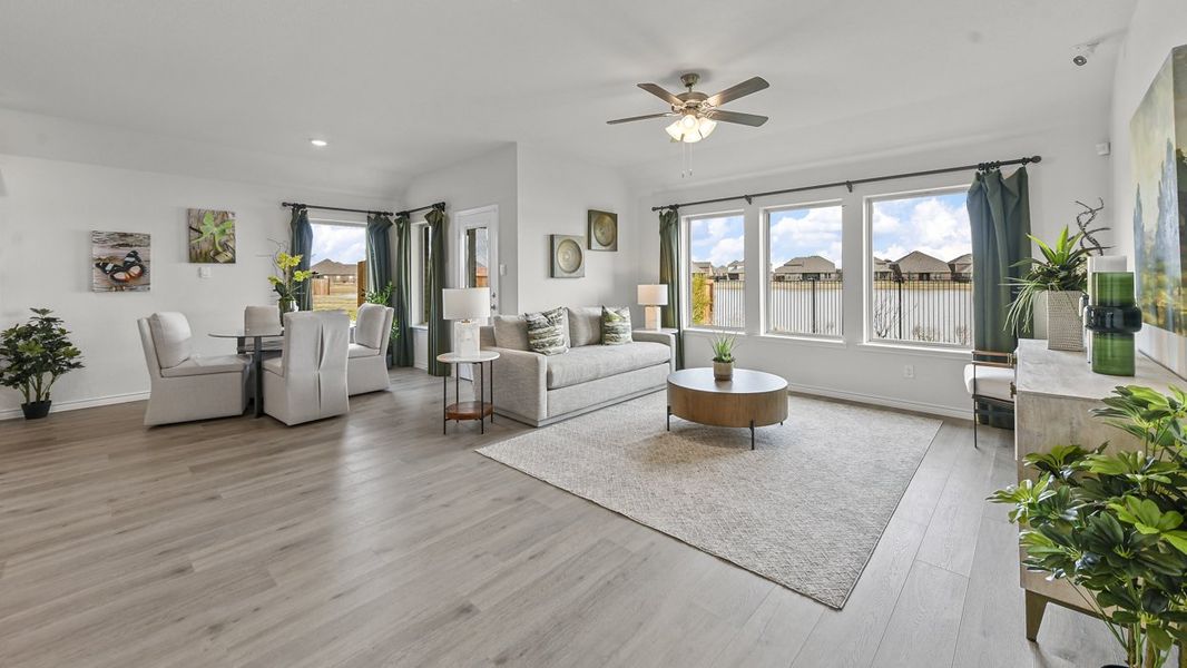 Furnished interior view inside a new home in Silverado, Aubrey (Image 4).