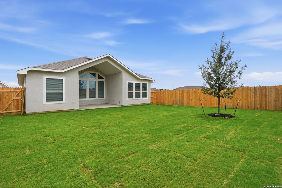 Exterior details and patio area of a home in Alsatian Oaks, Castroville (Image 27). Exterior details and patio area of a home in Alsatian Oaks, Castroville (Image 27).