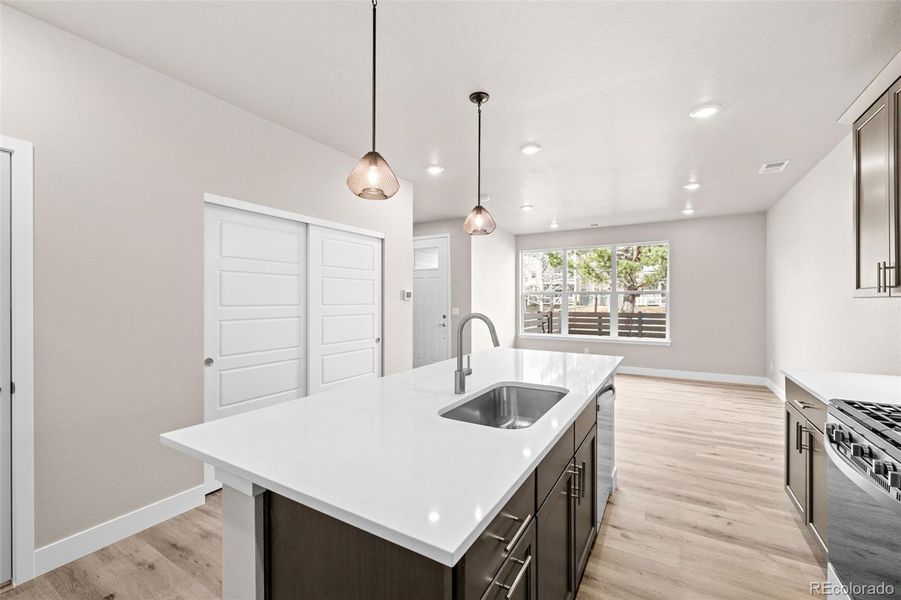 Furnished interior view inside a new home in Ralston Creek, Arvada (Image 12).
