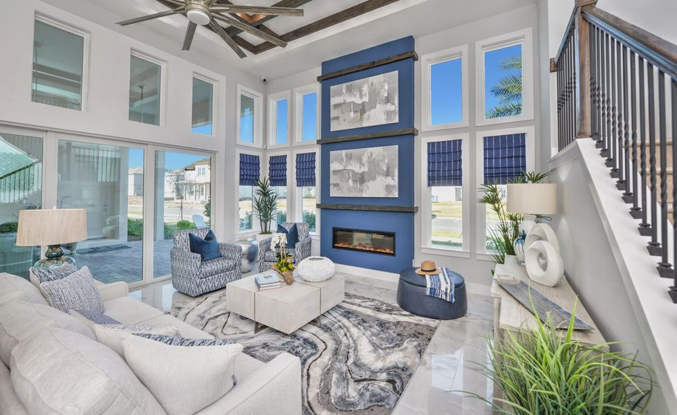 Furnished interior view inside a new home in Laureate Park, Orlando (Image 10).