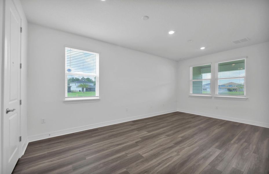 Representative unfurnished interior of a home built from the Roseland by Pulte Homes in The Preserve at Bannon Lakes, St. Augustine (Image 36). Representative unfurnished interior of a home built from the Roseland by Pulte Homes in The Preserve at Bannon Lakes, St. Augustine (Image 36).