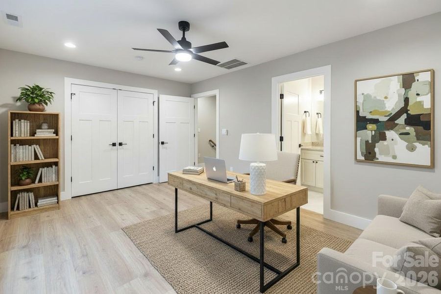 Second primary suite offering flexible space for guests, a home office, or everyday living needs. Second primary suite offering flexible space for guests, a home office, or everyday living needs.