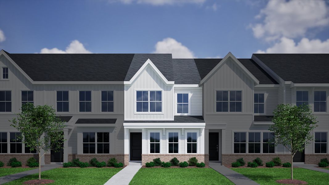 Representative exterior photo of a completed home built from the Cannalily - Genesis Value Collection by Mungo Homes in Westview, Charlotte, NC (Image 15).
