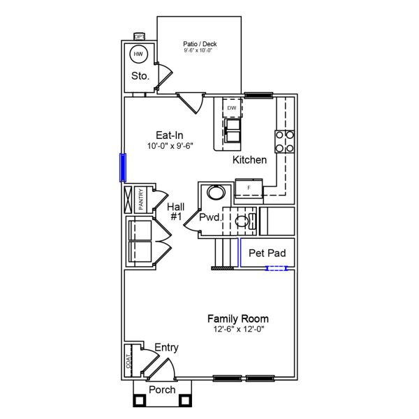 2D floor plan layout of this home in Haynes Park, Columbia, SC (Image 4).