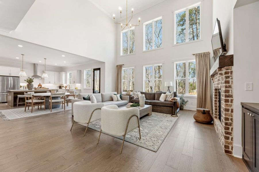 Furnished interior view inside a new home in Arden on Lanier, Cumming (Image 10).
