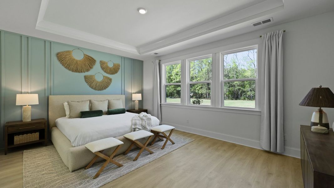 Representative furnished interior of a home built from the CAMDEN by D.R. Horton in Berkeley Bay, Ridgeville (Image 24).