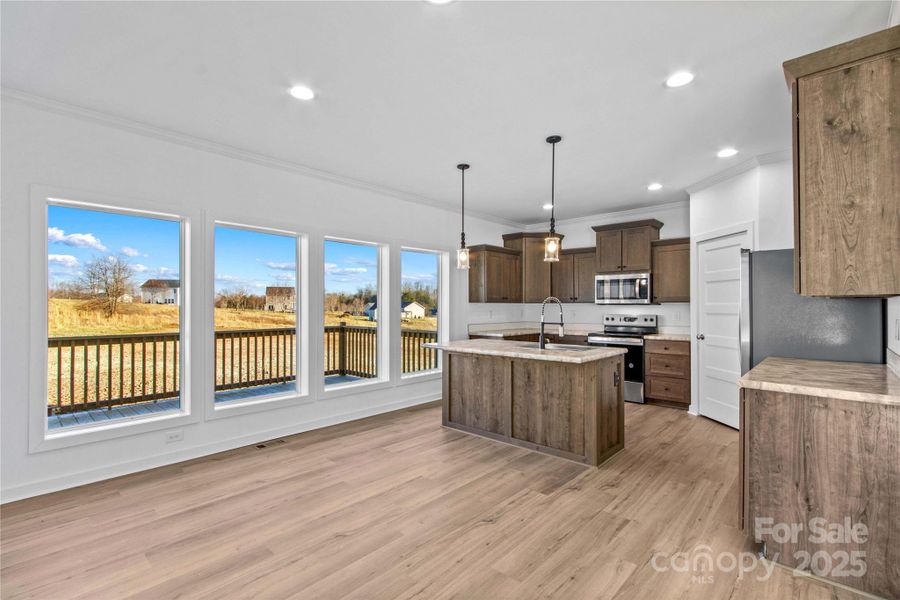 Furnished interior view inside a new home in , Statesville (Image 4).