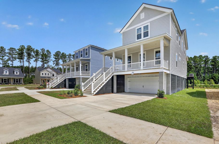 Front exterior of a new home in , Summerville, SC, highlighting curb appeal (Image 1). Front exterior of a new home in , Summerville, SC, highlighting curb appeal (Image 1).