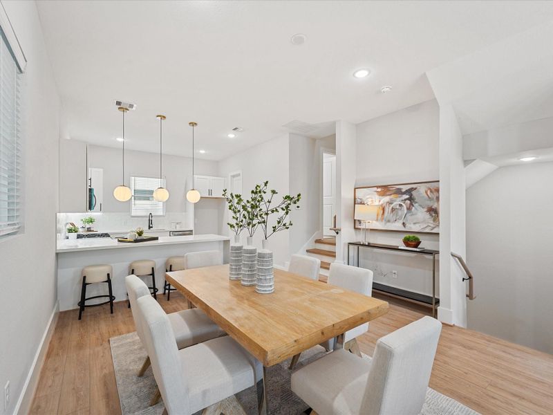 Furnished interior view inside a new home in Skyline Homes at Cavalcade, Houston (Image 7).