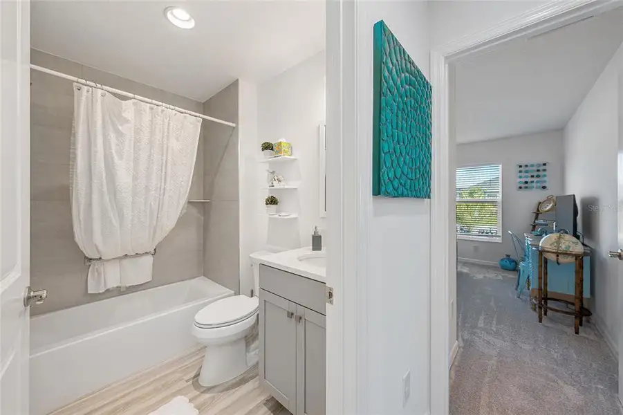 Furnished interior view inside a new home in , The Villages (Image 48).