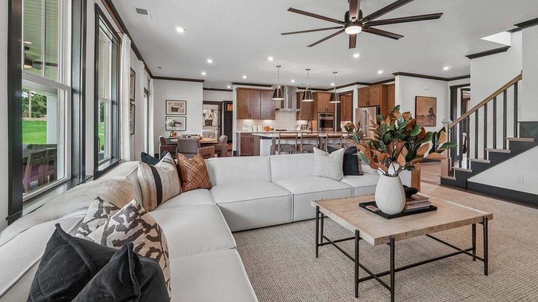 The Norris Plan by DRB homes in McBride Indian Trail, NC - Living Space