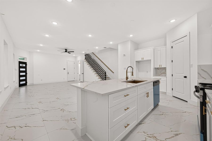 Furnished interior view inside a new home in , Houston (Image 10).