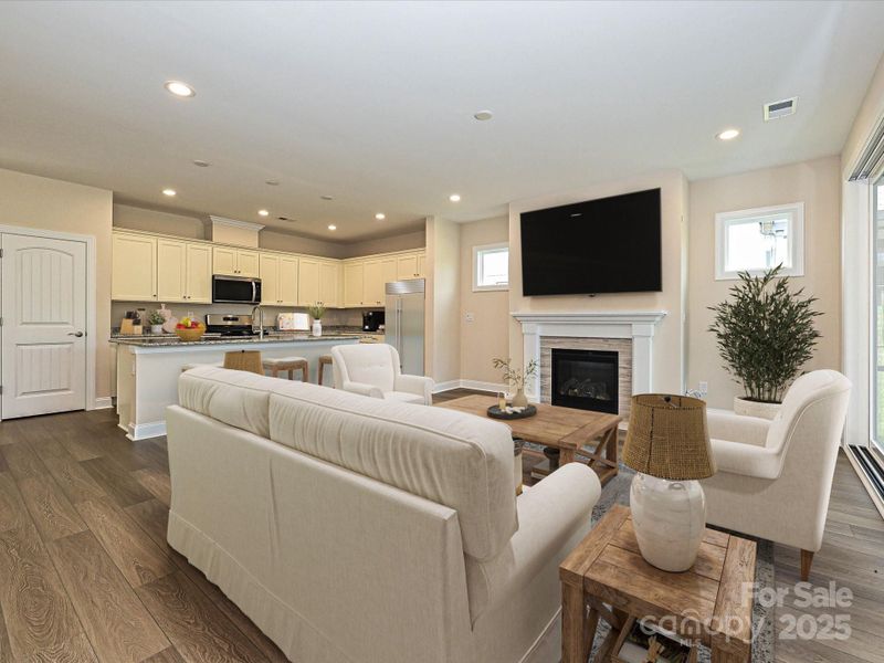 Virtually Staged Great Room Virtually Staged Great Room