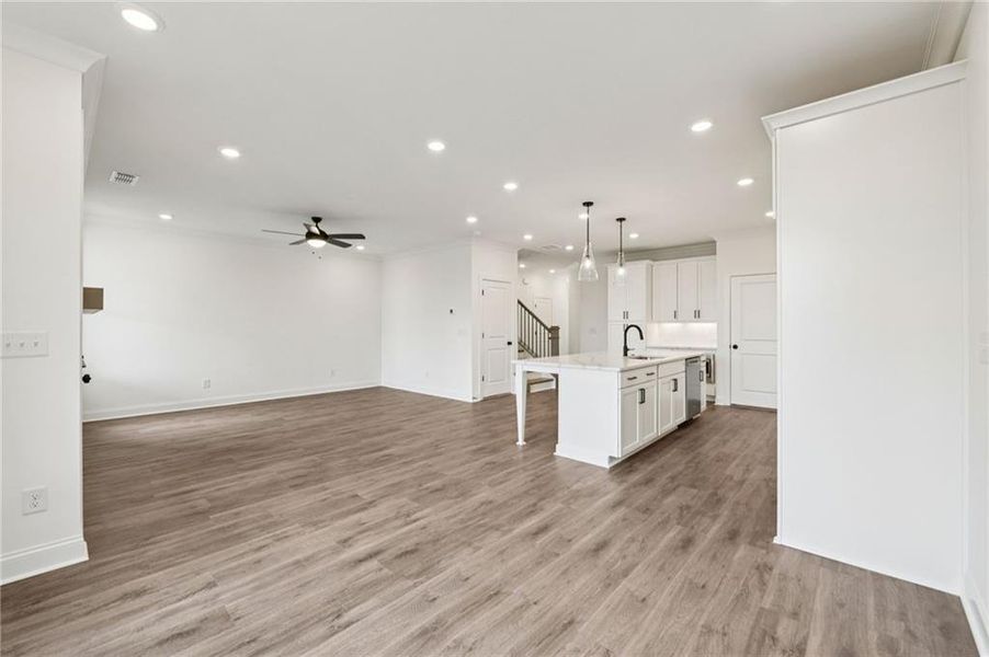 Spacious, unfurnished interior of a new home in Millcroft Townhomes, Buford (Image 20). Spacious, unfurnished interior of a new home in Millcroft Townhomes, Buford (Image 20).