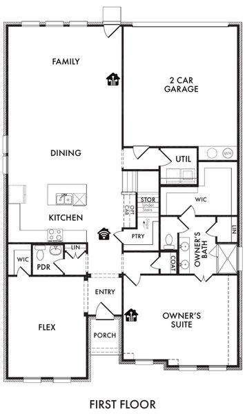 2D floor plan layout for the Brewer by Impression Homes in Redden Farms, Midlothian, TX (Image 3). 2D floor plan layout for the Brewer by Impression Homes in Redden Farms, Midlothian, TX (Image 3).