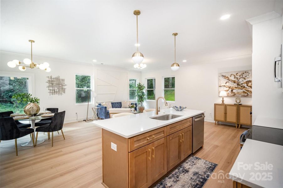 Furnished interior view inside a new home in , Hickory (Image 12).