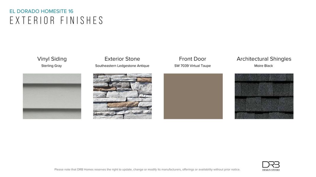 Sample of building materials used in homes in El Dorado, Spartanburg (Image 30).