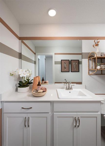 Furnished interior view inside a new home in Garden Collection at Union Park, Little Elm (Image 9). Furnished interior view inside a new home in Garden Collection at Union Park, Little Elm (Image 9).