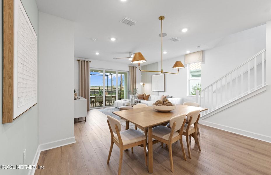 Furnished interior view inside a new home in Seminole Palms, Palm Coast (Image 14).