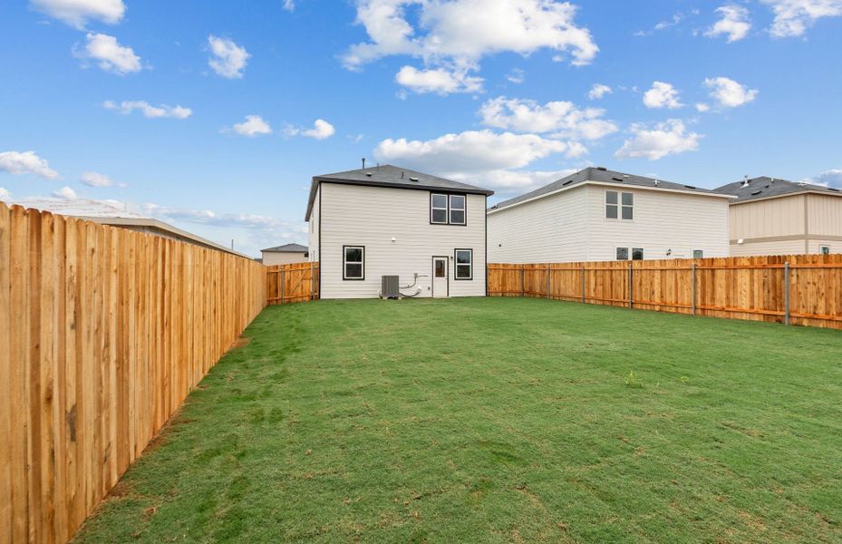 Exterior details and patio area of a home in Larson Crossing, Elgin (Image 20).