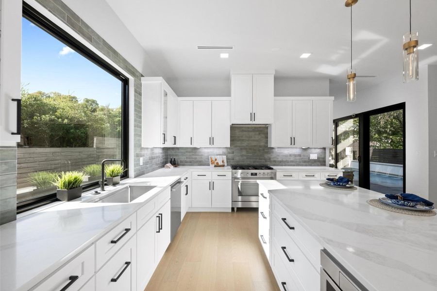 Furnished interior view inside a new home in , Austin (Image 34). Furnished interior view inside a new home in , Austin (Image 34).