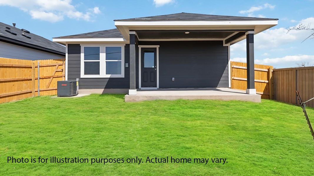 Exterior details and patio area of a home in Marigold, Uhland (Image 4).