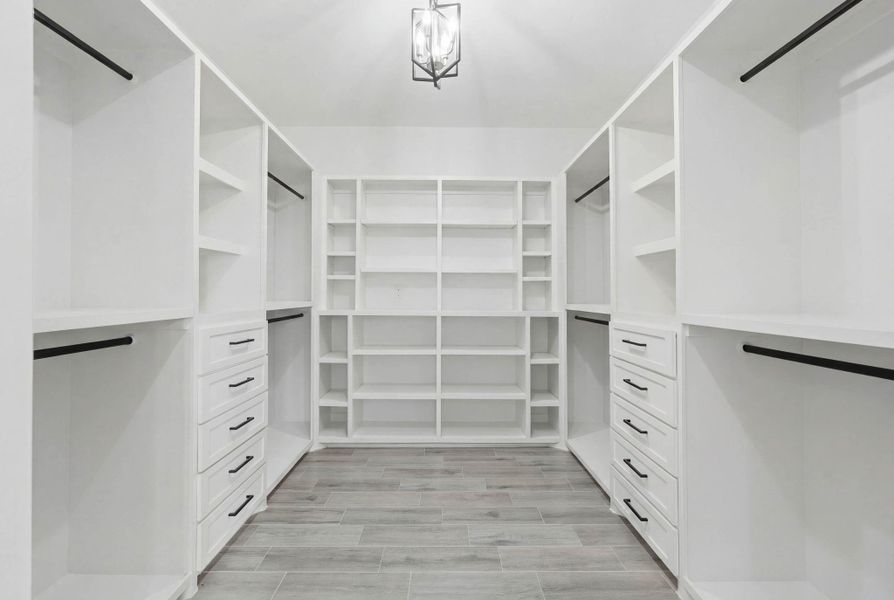 Custom primary closet to showcase the amazing space! Custom primary closet to showcase the amazing space!