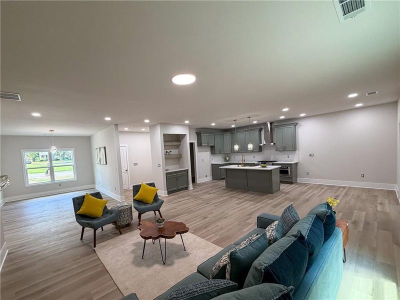 Furnished interior view inside a new home in , Norcross (Image 9). Furnished interior view inside a new home in , Norcross (Image 9).